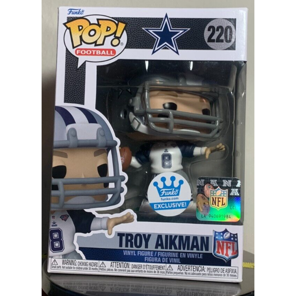 TROY AIKMAN Funko POP! NFL Legends Vinyl Figure #220 Funko Exclusive COWBOYS